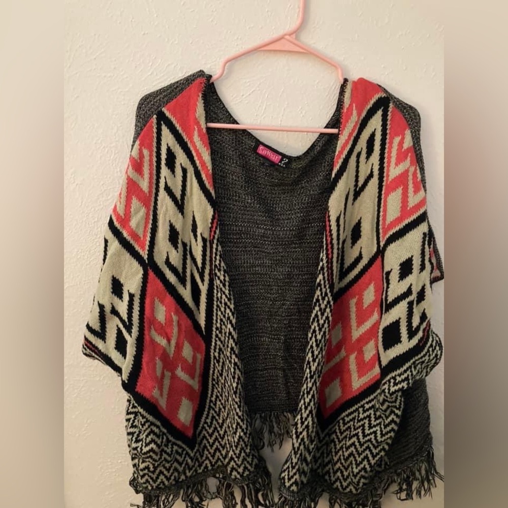 Aztec print kimono